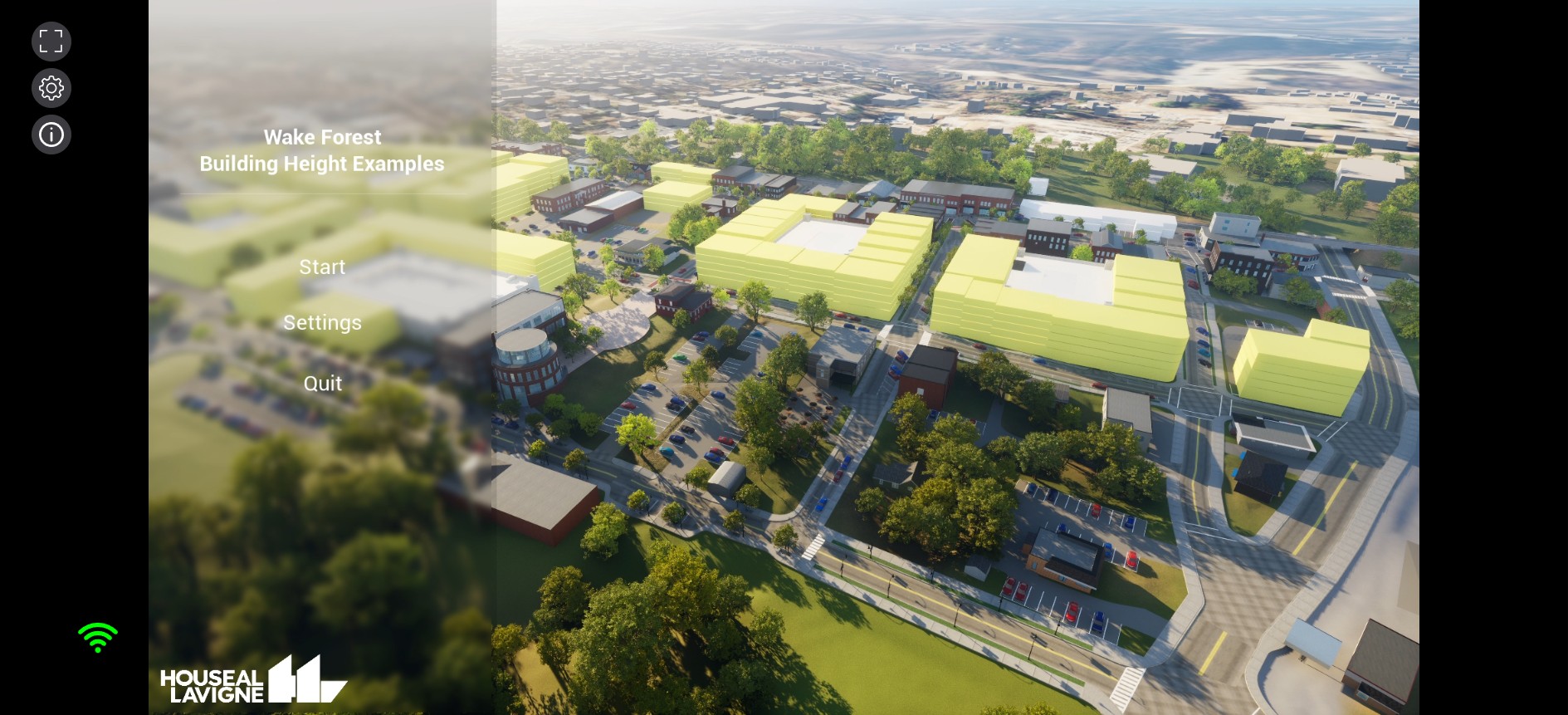 A view inside the Wake Forest model